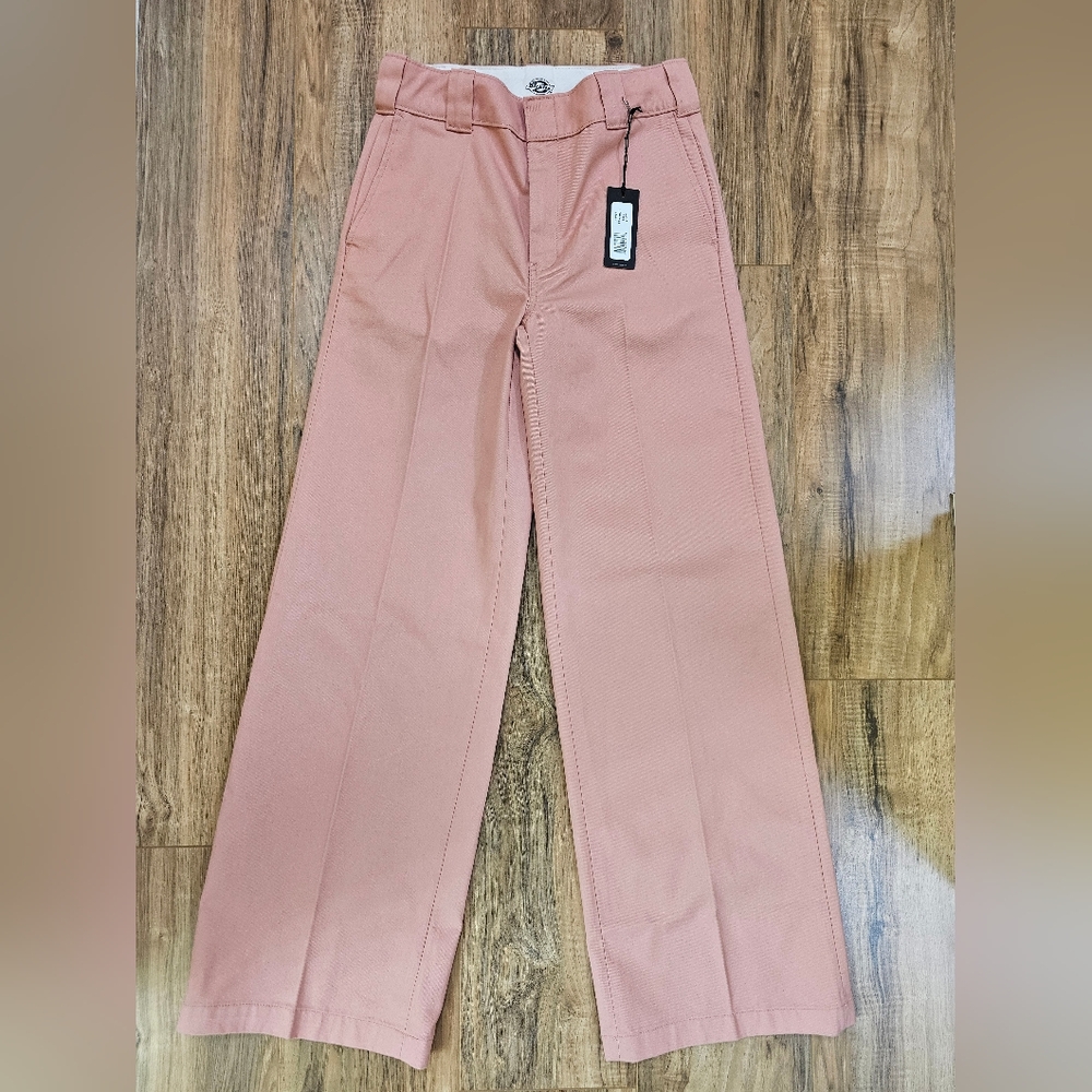New Dickies Women's Stonewashed Wide Leg Work Pants - Picture 1 of 9